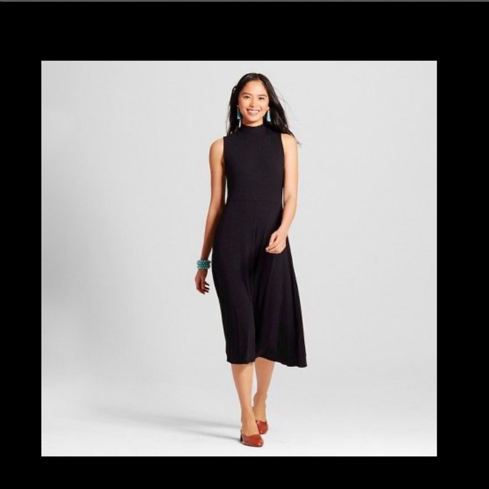 Who What Wear Rib Tie Back MIDI dress